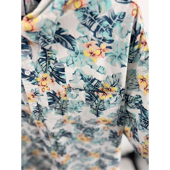 Paper Denim & Cloth Men’s Short Sleeve Floral Button Up Shirt Size 4XL - Picture 5 of 8